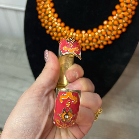 NWT Sequin ($68) clamper bangle with STUNNING statement necklace!! - Picture 5 of 10